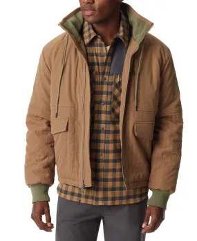 BASS OUTDOOR Mens Quilted Bomber Jacket Coat Ermine Brown 2XL