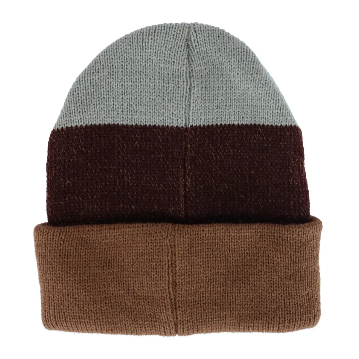 Clear Creek Men's Knit Tri-Color Winter Cuff Hat