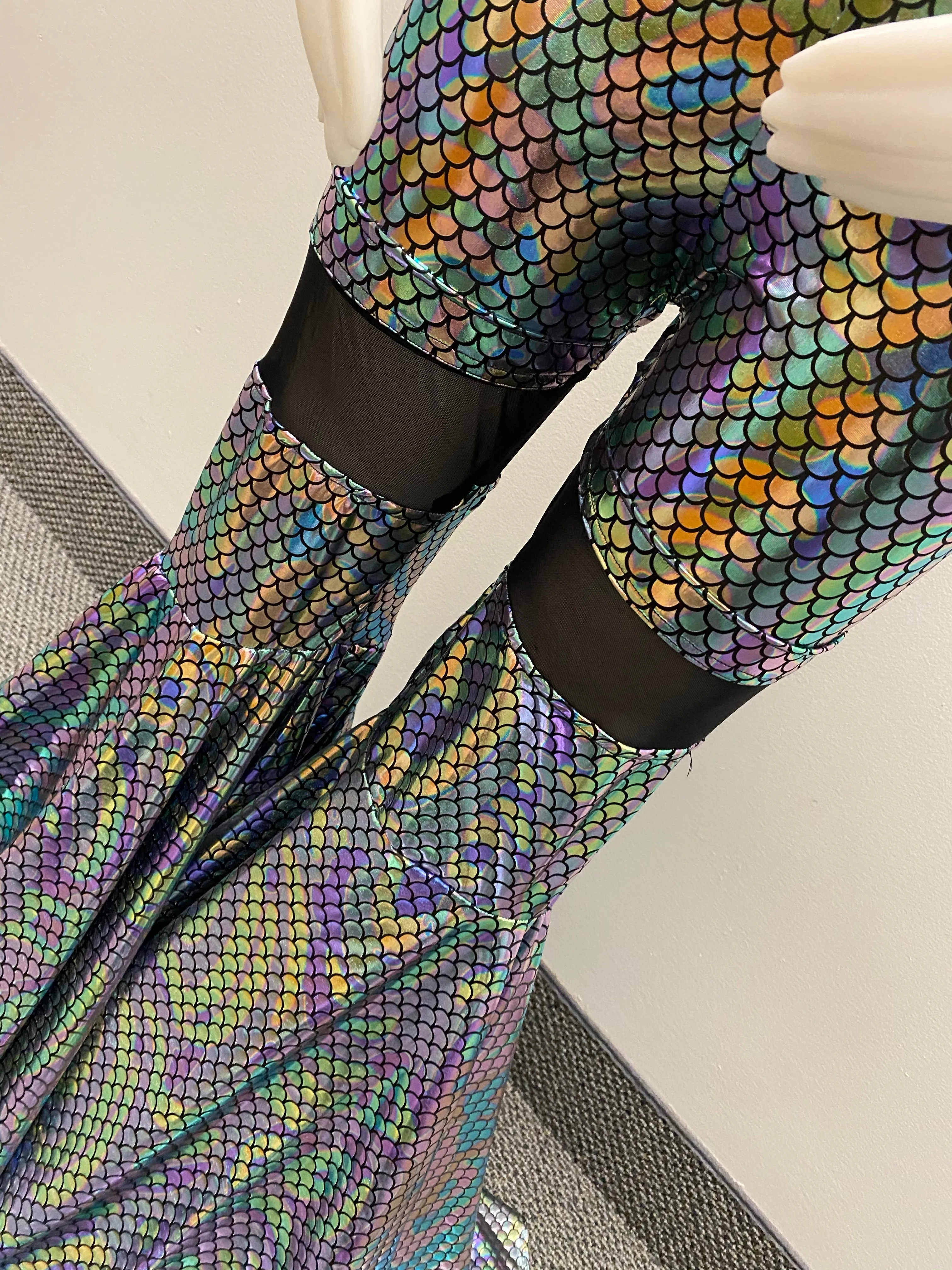 “Groovy mermaid” bell bottoms