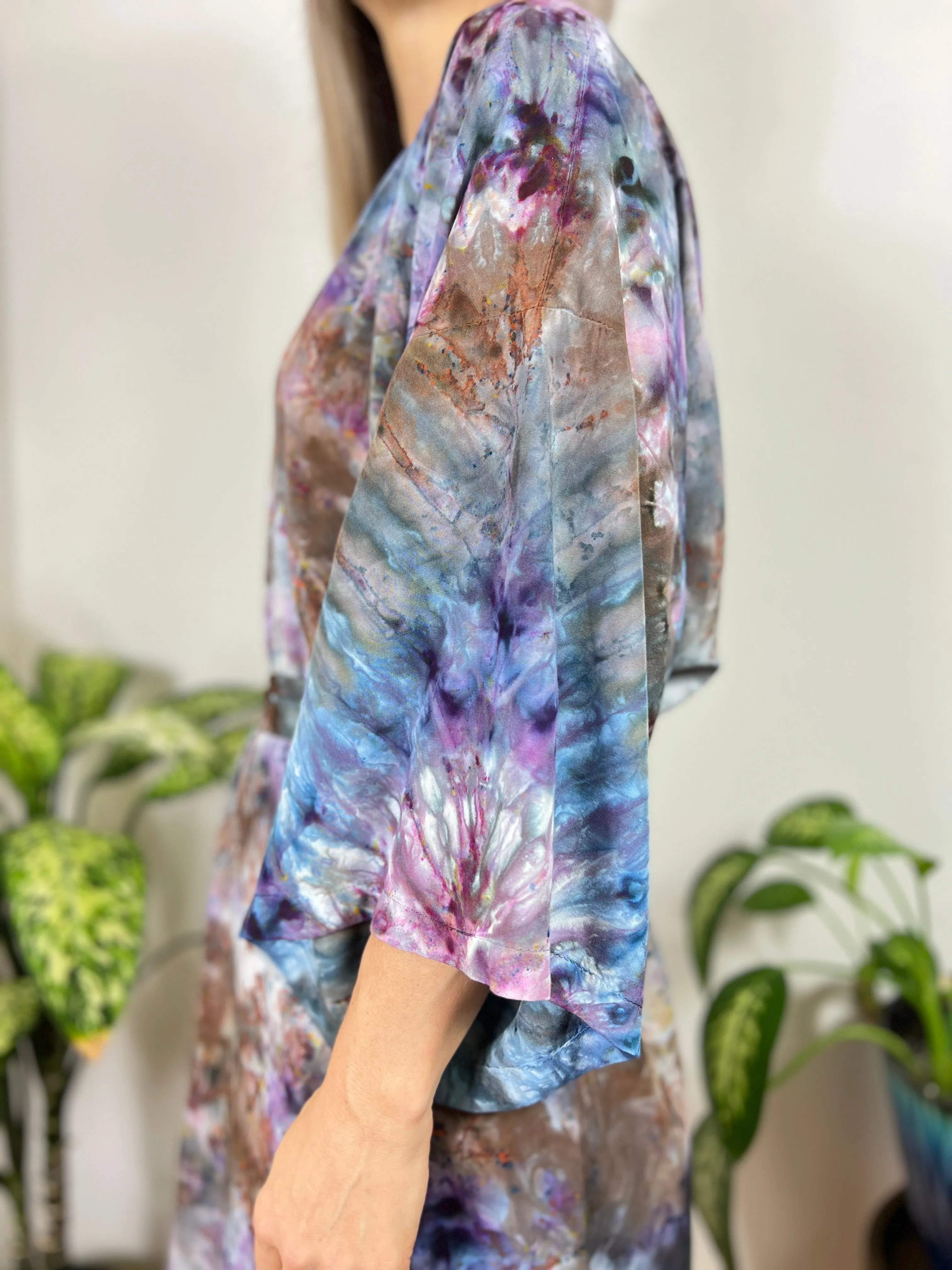 Kimono robe (storm clouds)