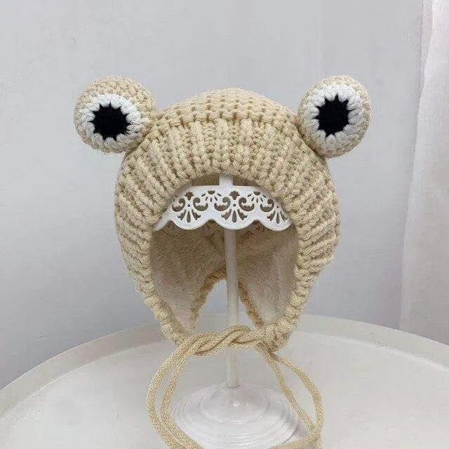 Knitted Frog Hat