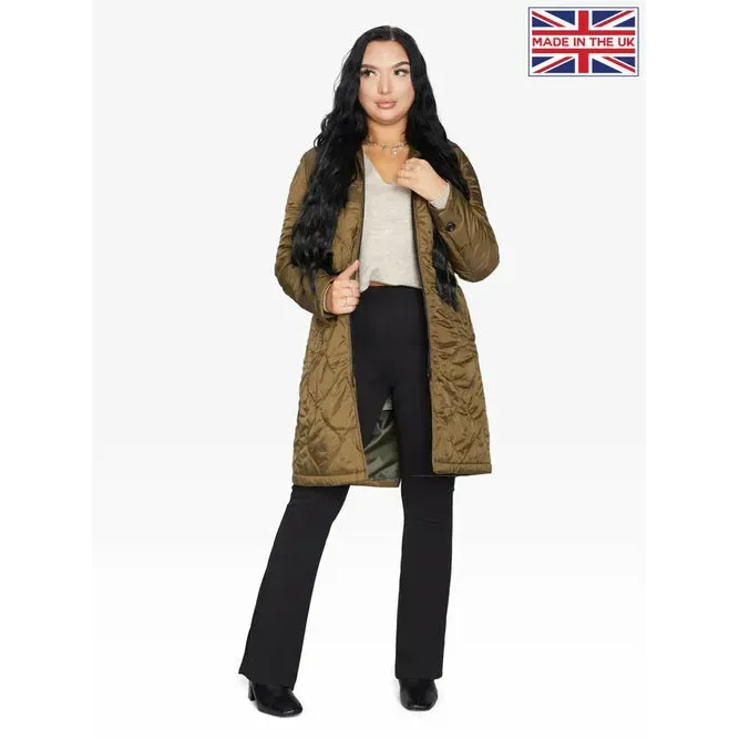 Padded Quilted Down Hooded Jacket