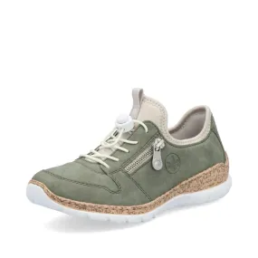 Rieker Women's Eikezip Stretch Sneakers- Green