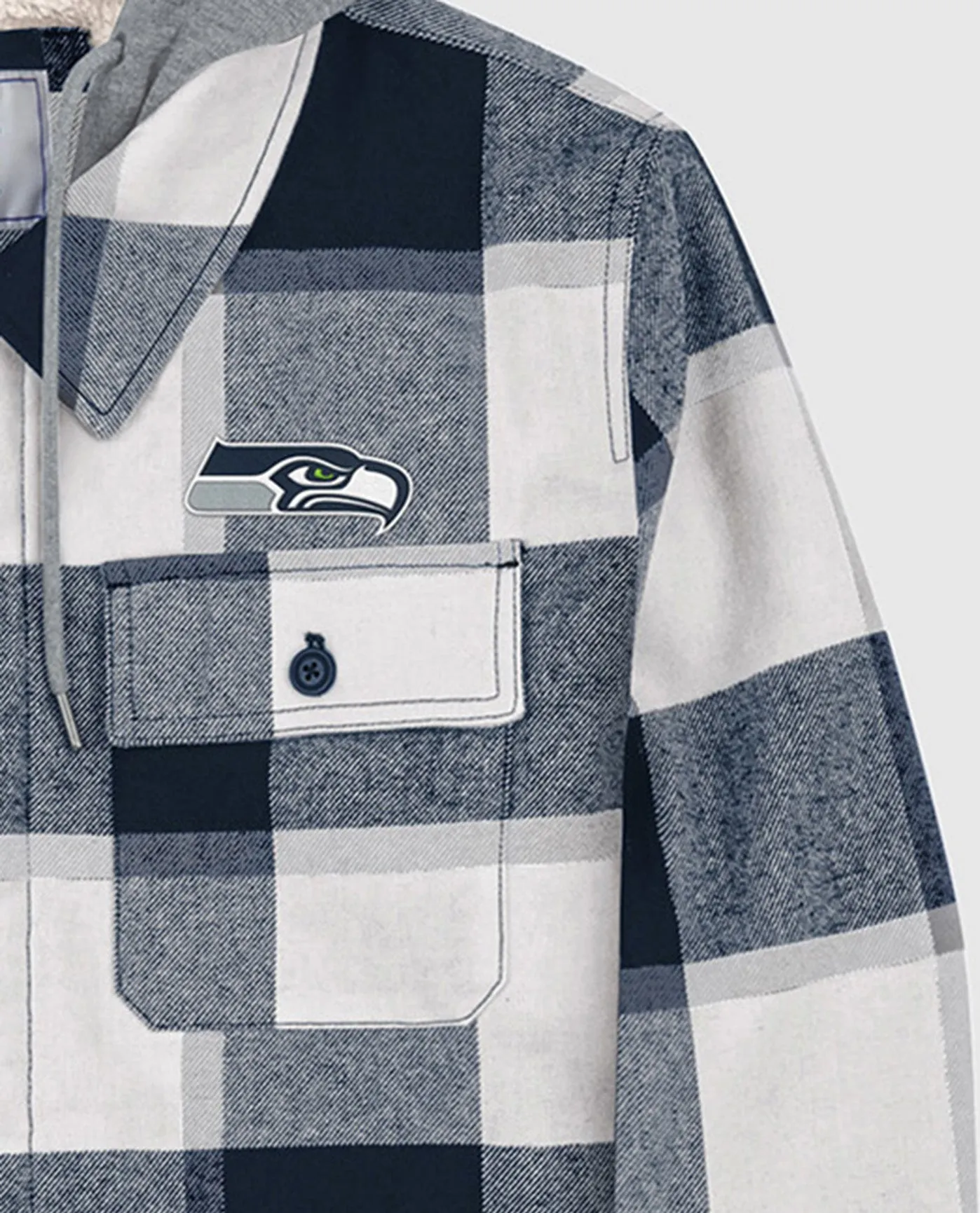 Seattle Seahawks The Big Joe Sherpa Lined Plaid Jacket
