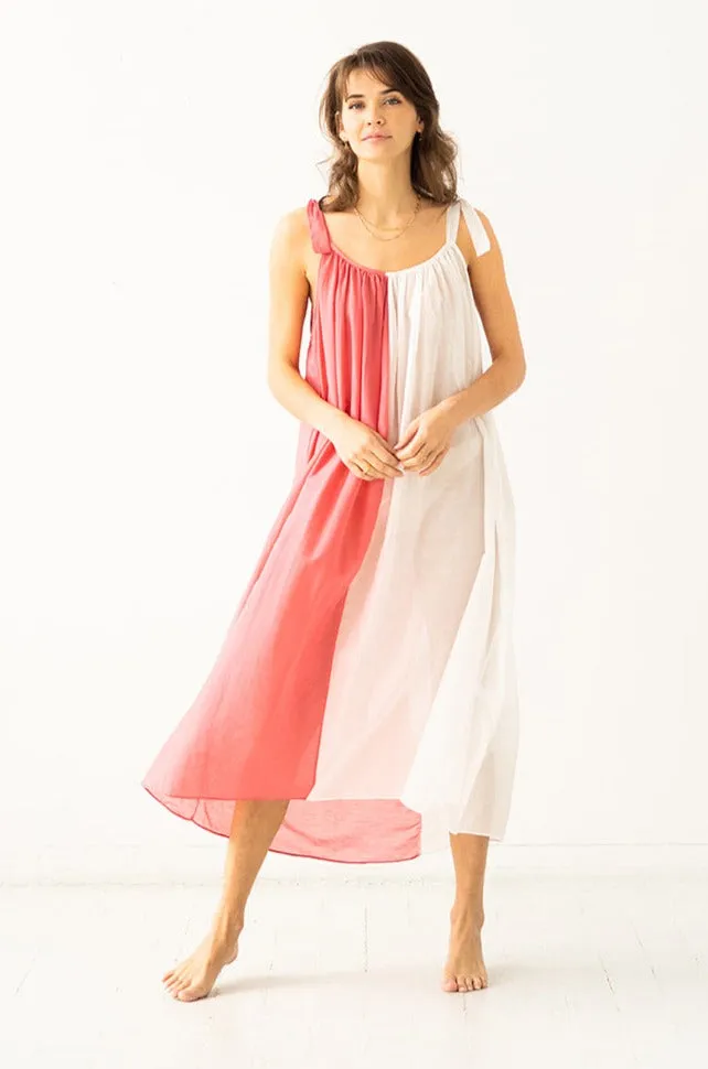 Sheer Tie Strap Babydoll-Long
