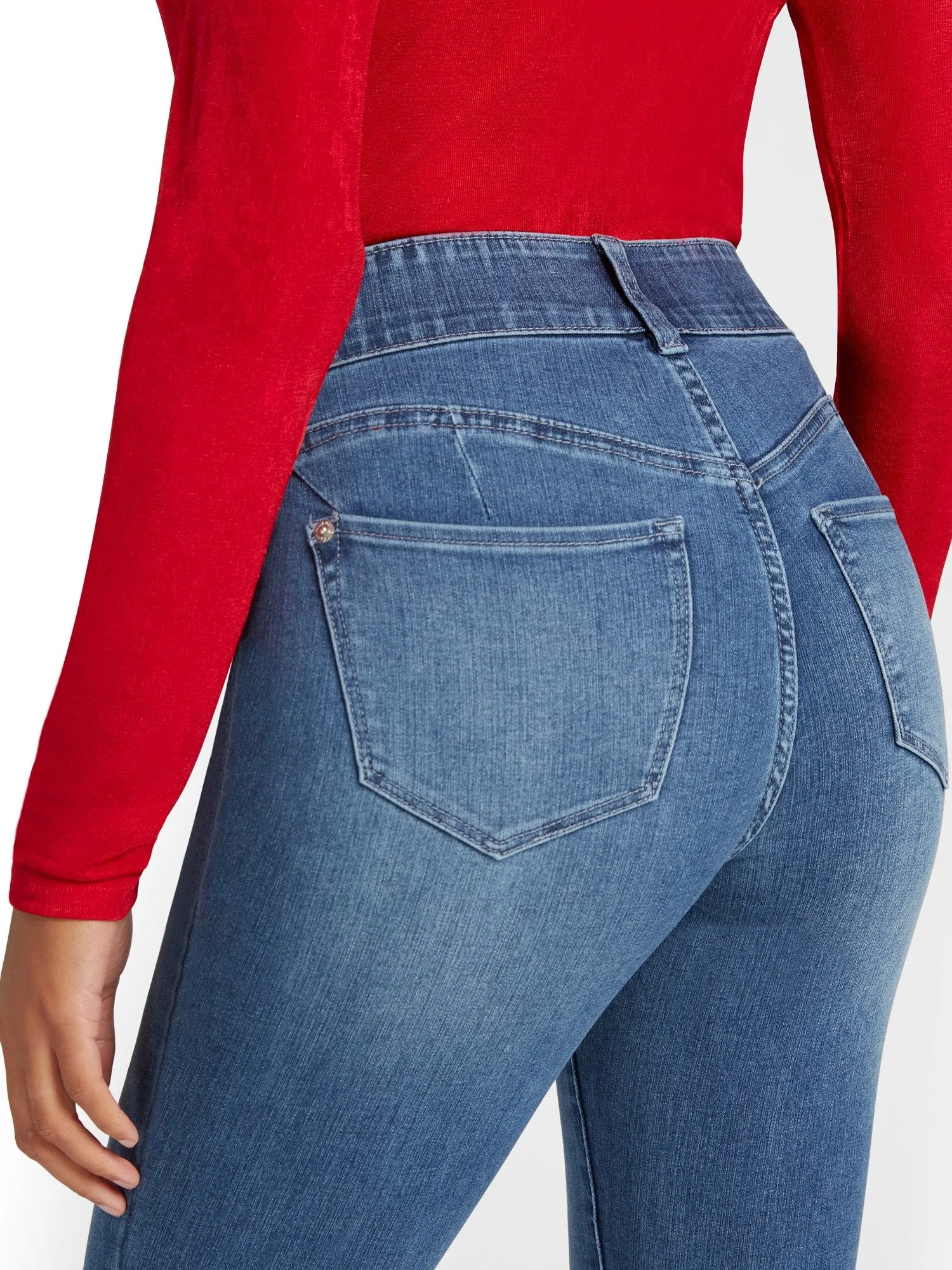 Tall Curvy High-Waisted Bootcut Jeans - Light Wash