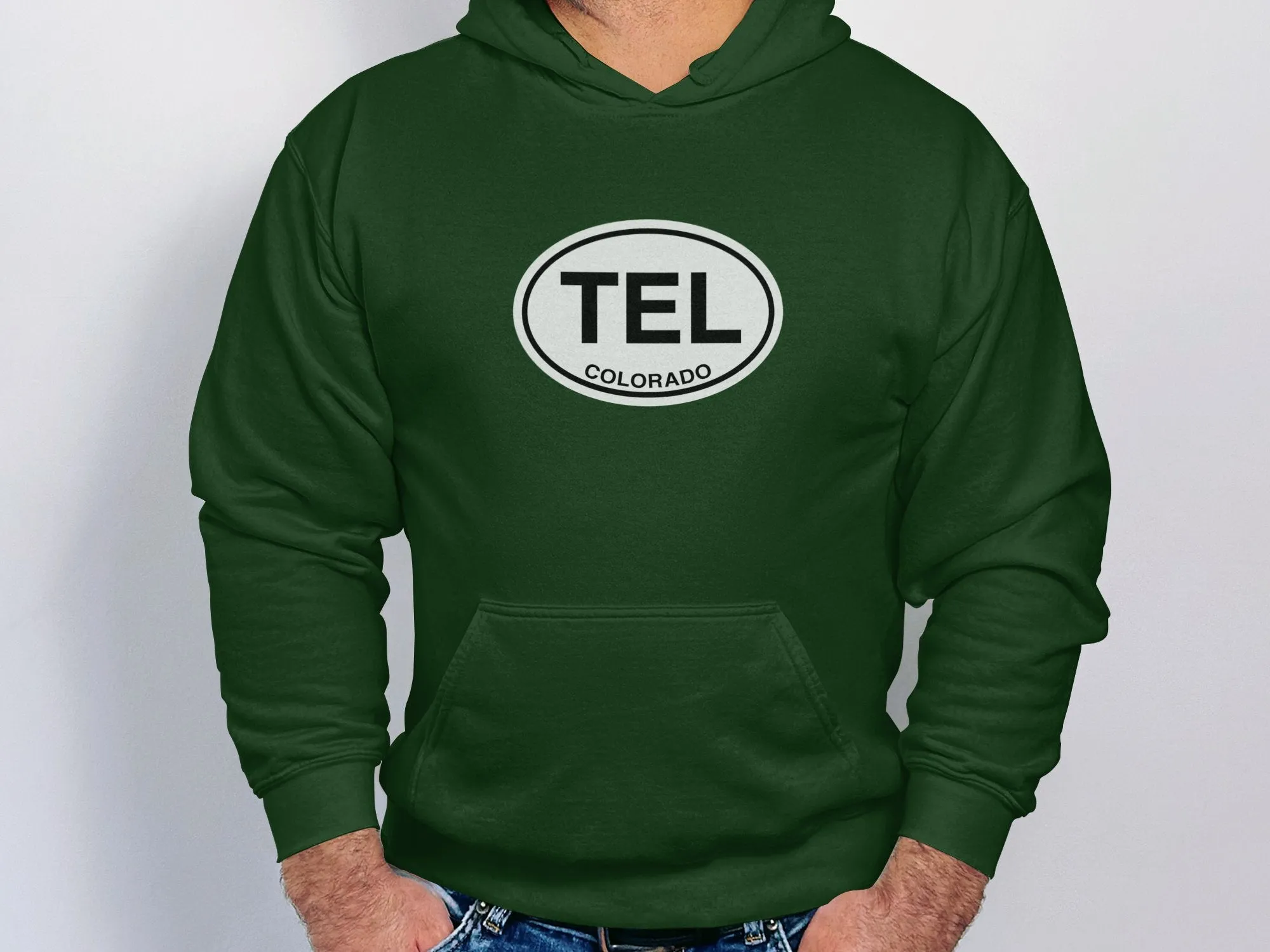 Telluride Mens Hoodie - Warm Gear for Colorado Mountain Fans